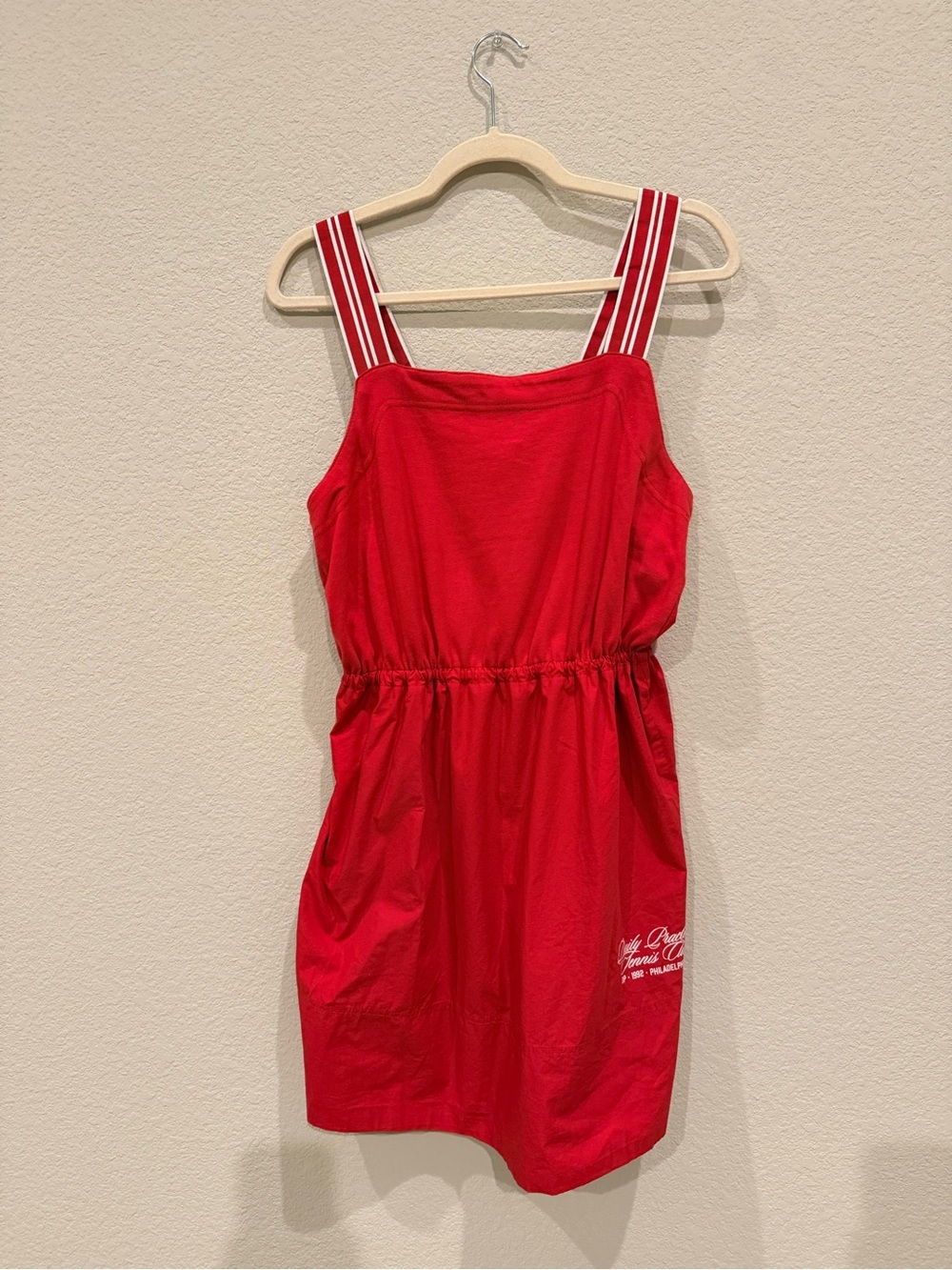 Anthropologie Daily Practice Red Striped Strap Sundress NWT small
